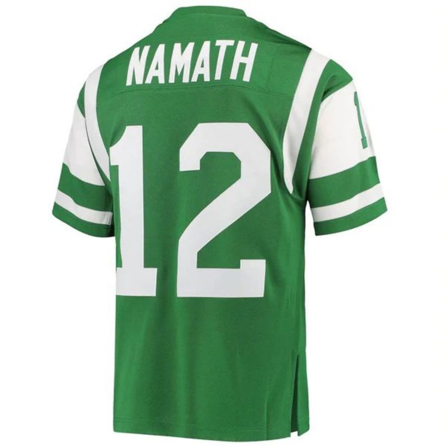 NY.Jets #12 Joe Namath Player  Green Authentic Retired Player Jersey Stitched American Football Jerseys