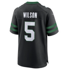 #5 Garrett Wilson Player NY.Jets Black Game Football Jerseys
