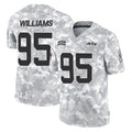 NY.Jets #95 Quinnen Williams Player Arctic Camo Salute to Service Limited Football Jerseys