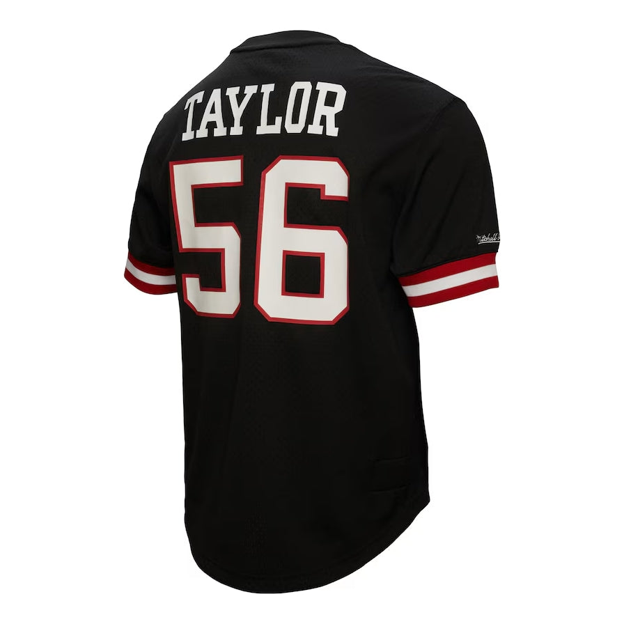 NY.Giants #56 Lawrence Taylor  Black Retired Player Mesh Top American Football Jerseys