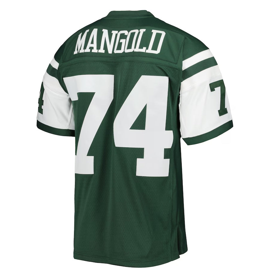 NY.Jets #74 Nick Mangold  Legacy Replica Player Jersey - Green American Football Jerseys