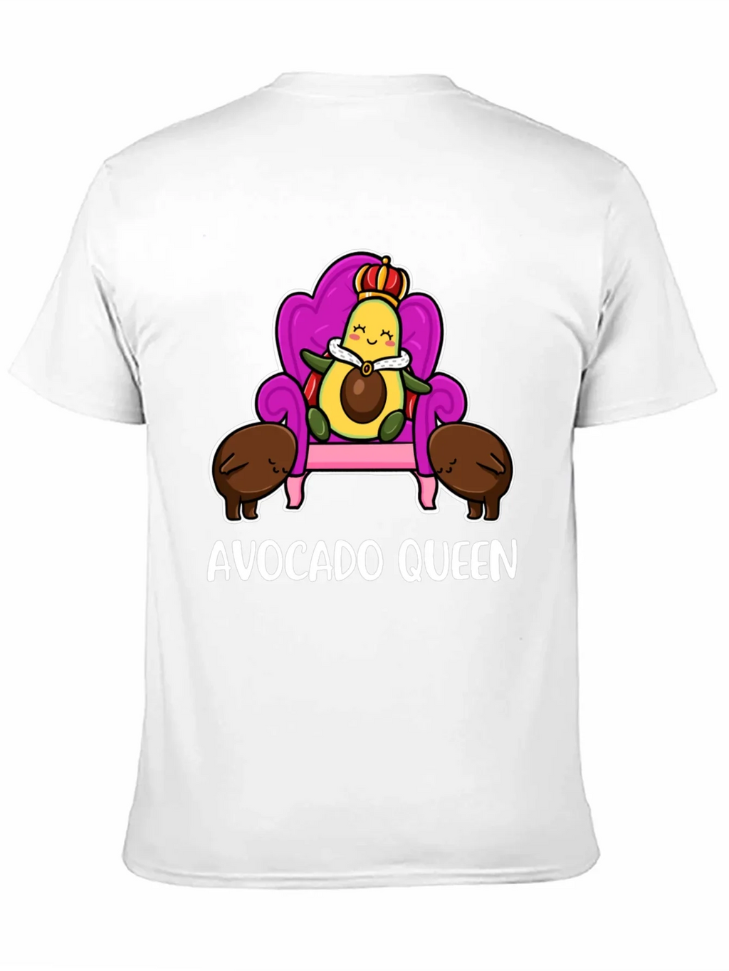 Avocado Queen Graphic T-Shirt - Cute Foodie Tee
