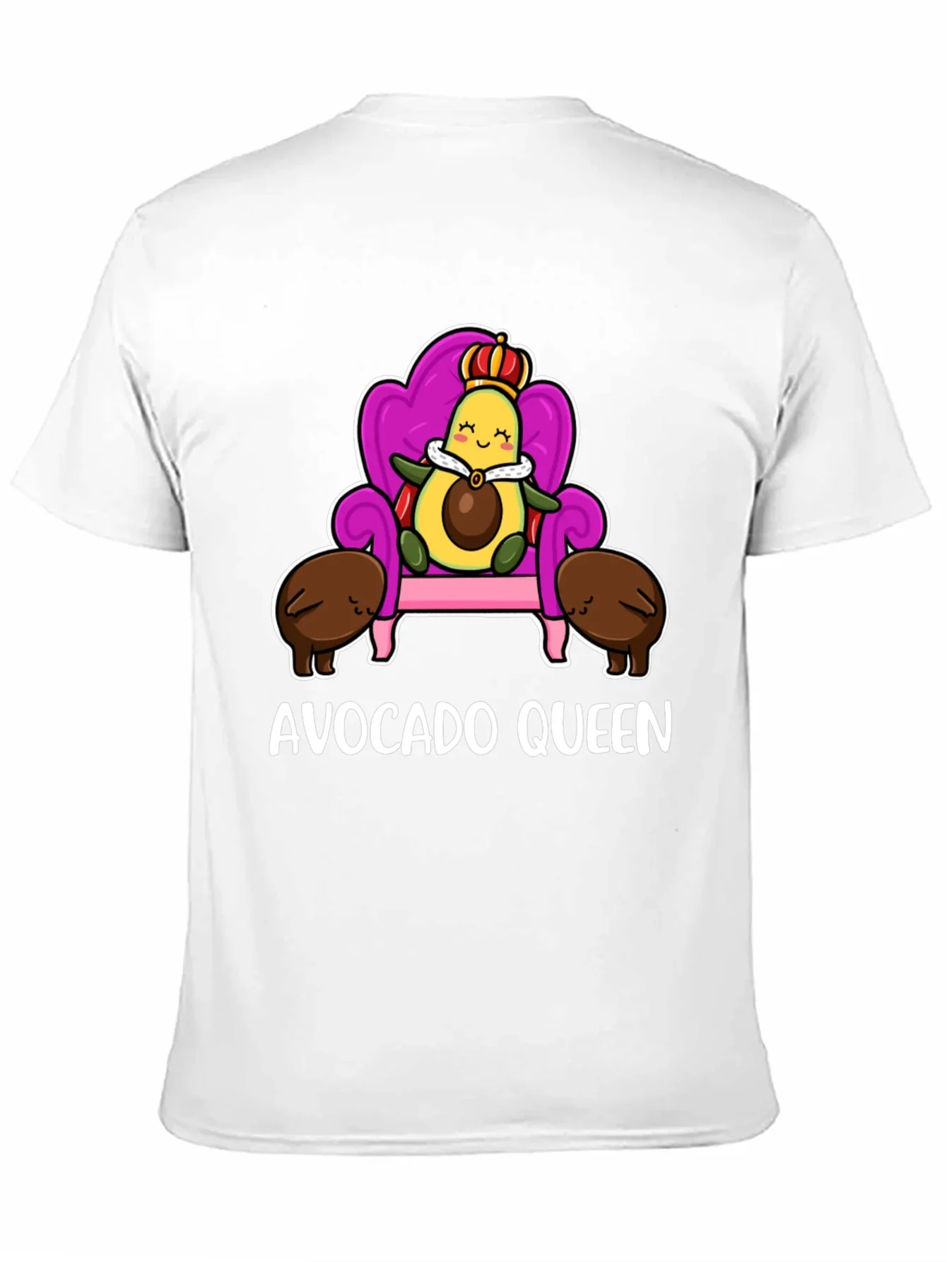 Avocado Queen Graphic T-Shirt - Cute Foodie Tee