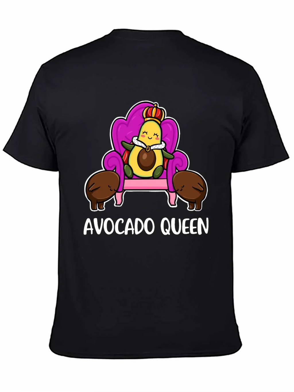 Avocado Queen Graphic T-Shirt - Cute Foodie Tee
