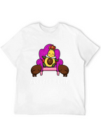 Avocado Queen Graphic T-Shirt - Cute Foodie Tee