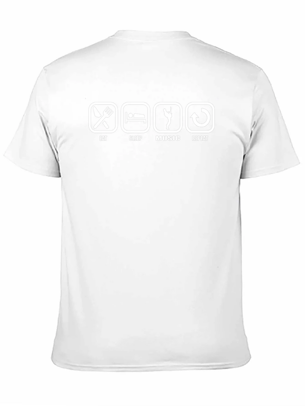 Eat Sleep Music Repeat Black T-Shirt