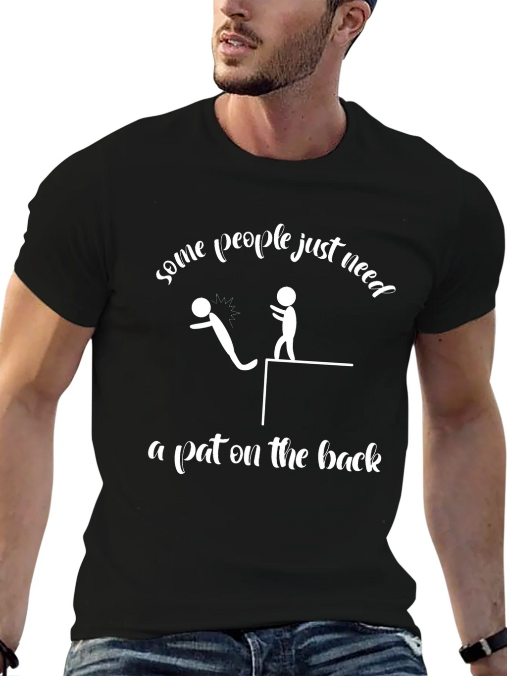 Funny Pat on the Back Graphic T-Shirt