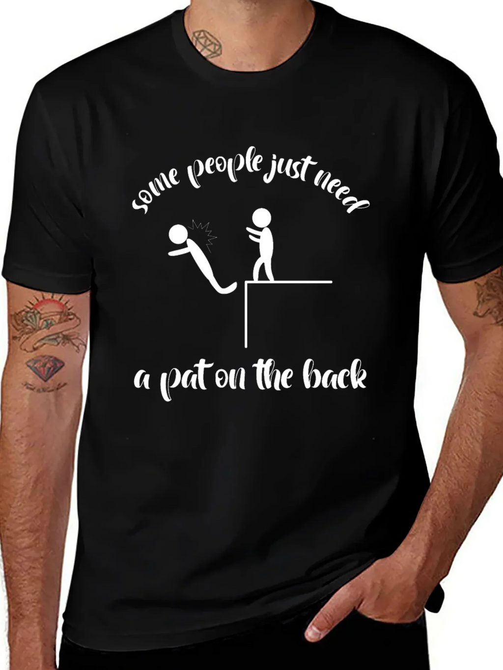 Funny Pat on the Back Graphic T-Shirt