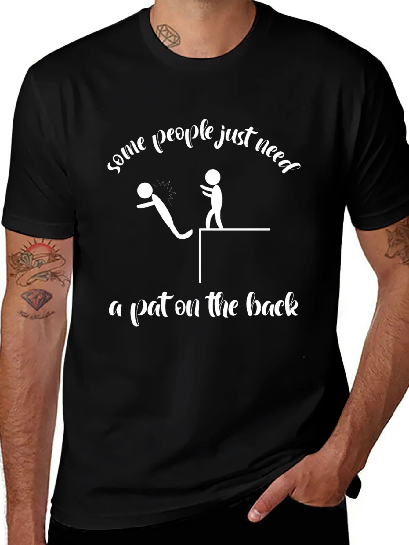 Funny Pat on the Back Graphic T-Shirt