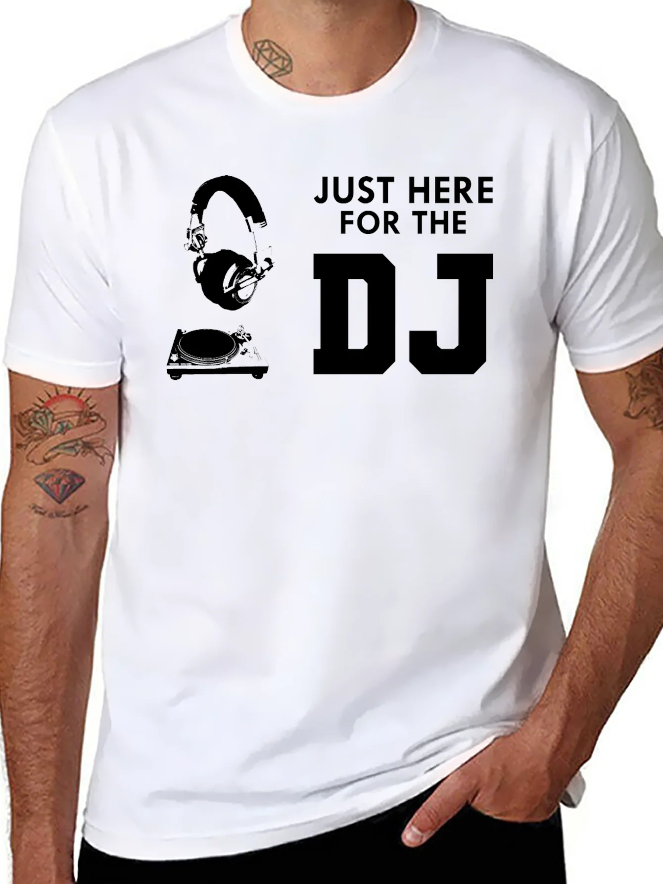 Just Here For The DJ Graphic Tee