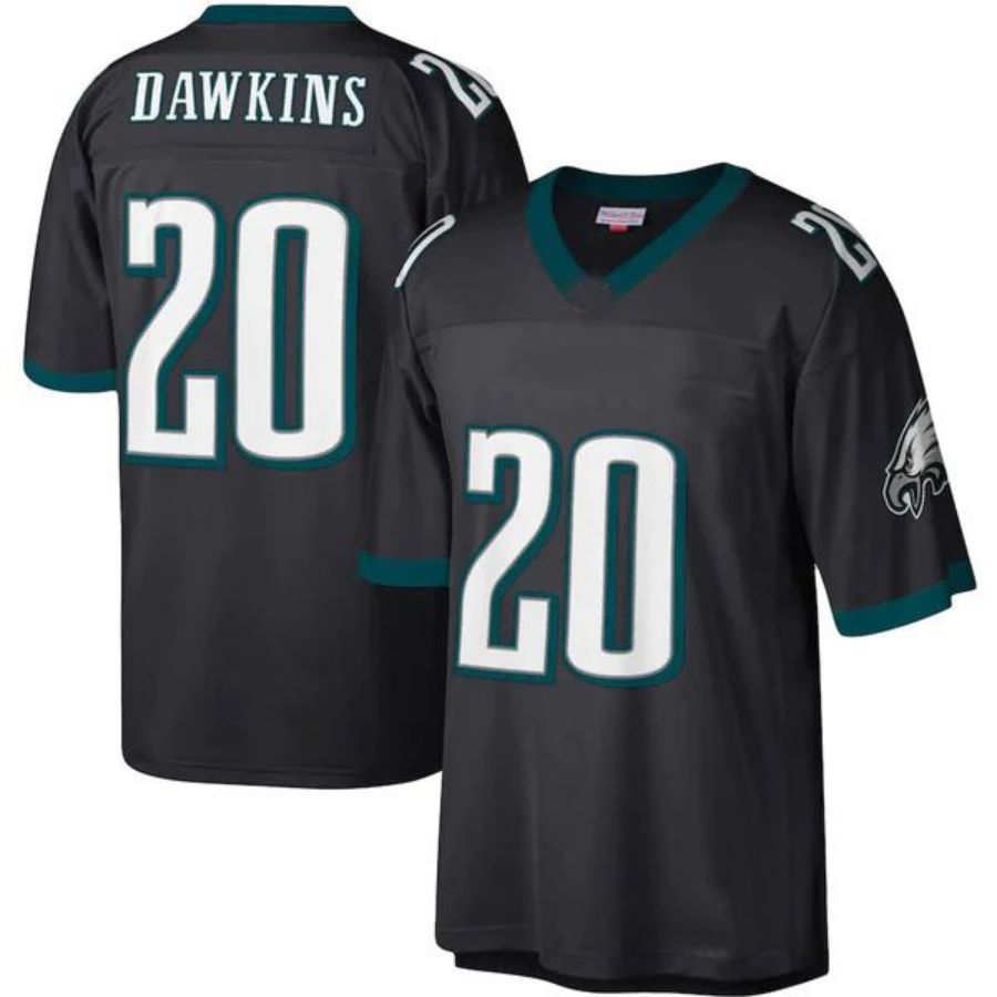P.Eagles #20 Brian Dawkins Player  Black Legacy Replica Jersey Stitched American Football Jerseys
