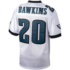 P.Eagles #20 Brian Dawkins  White 2004 Authentic Throwback Retired Player Jersey Stitched American Football Jerseys