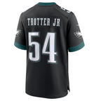 P.Eagles #54 Jeremiah Trotter Jr. Black Alternate Player Game Jersey -Stitched American Football Jerseys