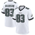P.Eagles #83 Kylen Granson Player White Home Game Football Jerseys