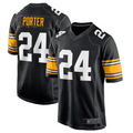 #24 Joey Porter Jr. Player P.Steelers Black Alternate Game Football Jerseys