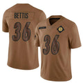 P.Steelers #36 Jerome Bettis Player Brown Salute To Service Limited Football Jerseys