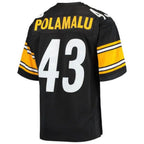 P.Steelers #43 Troy Polamalu  Black 2007 Authentic Retired Player Stitched Football Jerseys