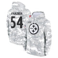 P.Steelers #54 Zach Frazier Player Salute to Service Hoodies & T-Shirts Football Jerseys