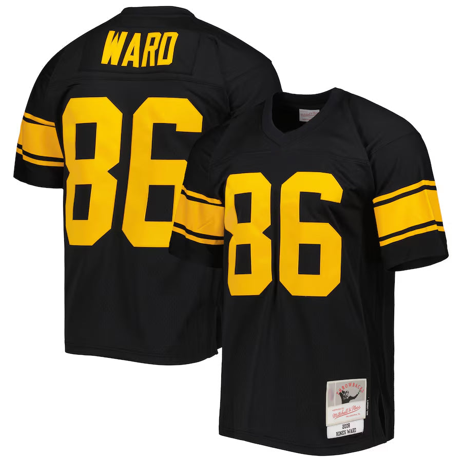 P.Steelers #86 Hines Ward Player  Black Legacy Football Jerseys