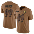 P.Steelers #99 Derrick Harmon Player Brown Salute To Service Limited Football Jerseys