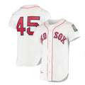 Boston Red Sox  #45 Pedro Martinez  1999 Cooperstown Collection Home Authentic Jersey - White Baseball Jerseys