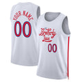 Custom PH.76ers Unisex 2022-23 Swingman  Jersey City Edition White Stitched Basketball Jersey