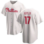 Philadelphia Phillies #17 Max Kepler White 2024 Cool Base Stitched Baseball Jersey