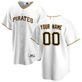 Custom Pittsburgh Pirates White Home Replica Custom Jersey Baseball Jerseys