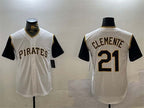 Pittsburgh Pirates #21 Roberto Clemente White Cool Base Stitched Baseball Jerseys