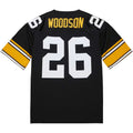 P.Steelers #26 Rod Woodson 1988  Authentic Throwback Retired Player Jersey - Black Stitched American Football Jerseys