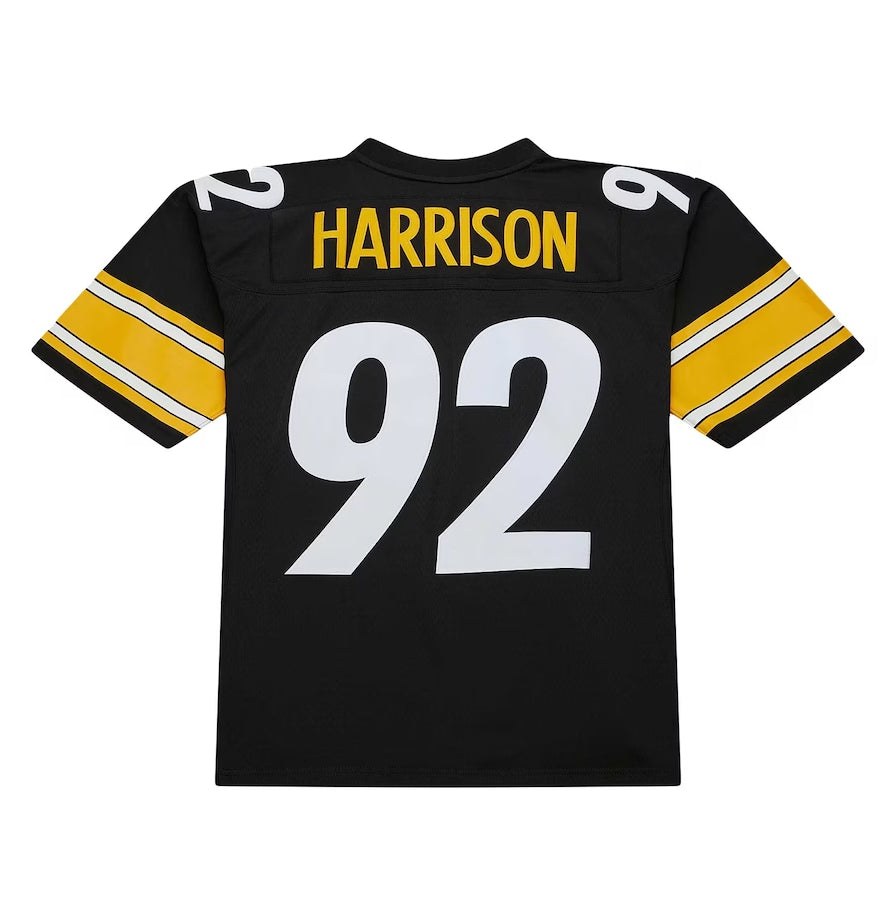 P.Steelers #92 James Harrison Player  Black Legacy Replica American Football Jerseys