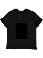 Mens Black Graphic T-Shirt - Abstract Design