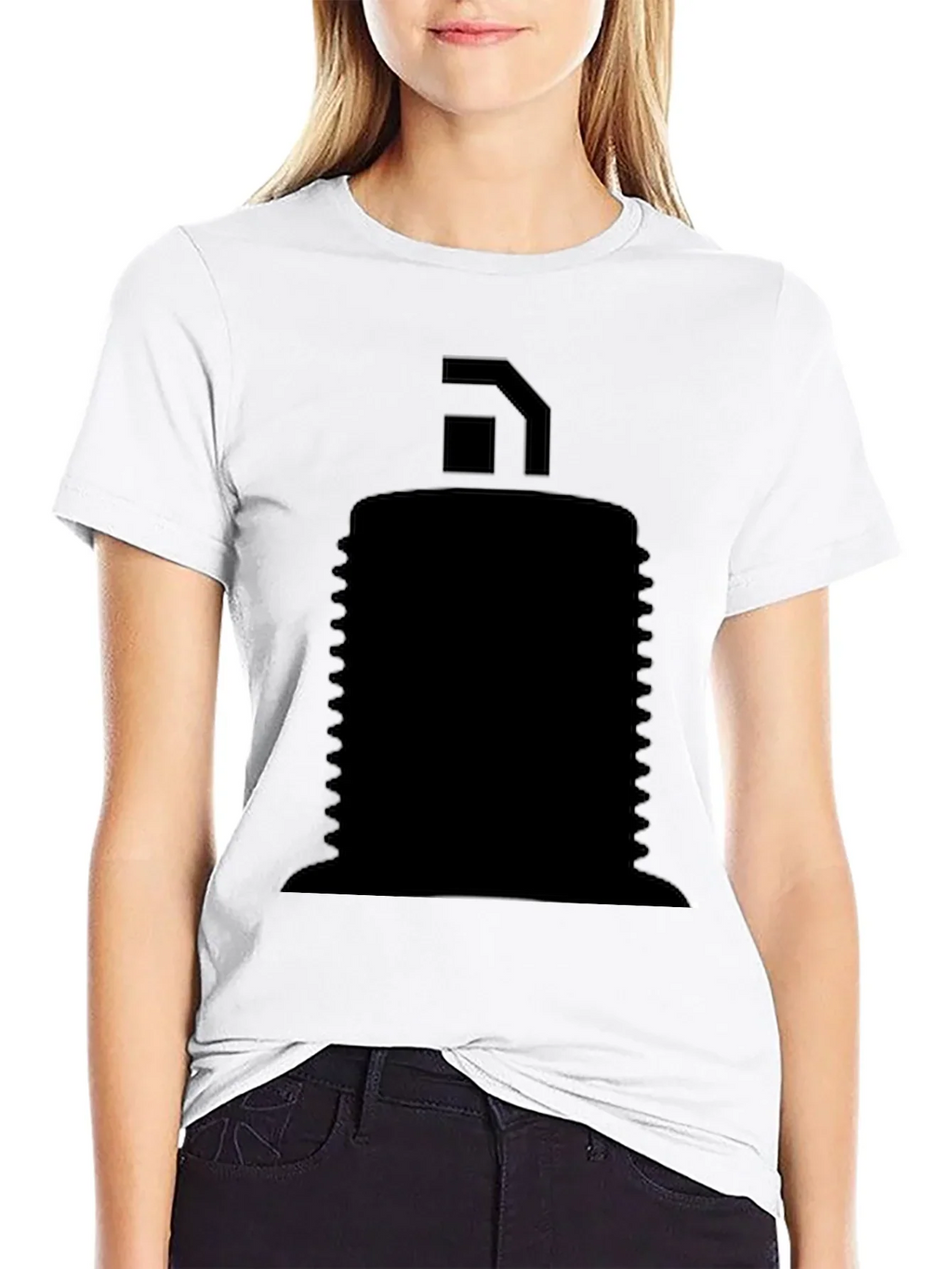 Mens Black Graphic T-Shirt - Abstract Design