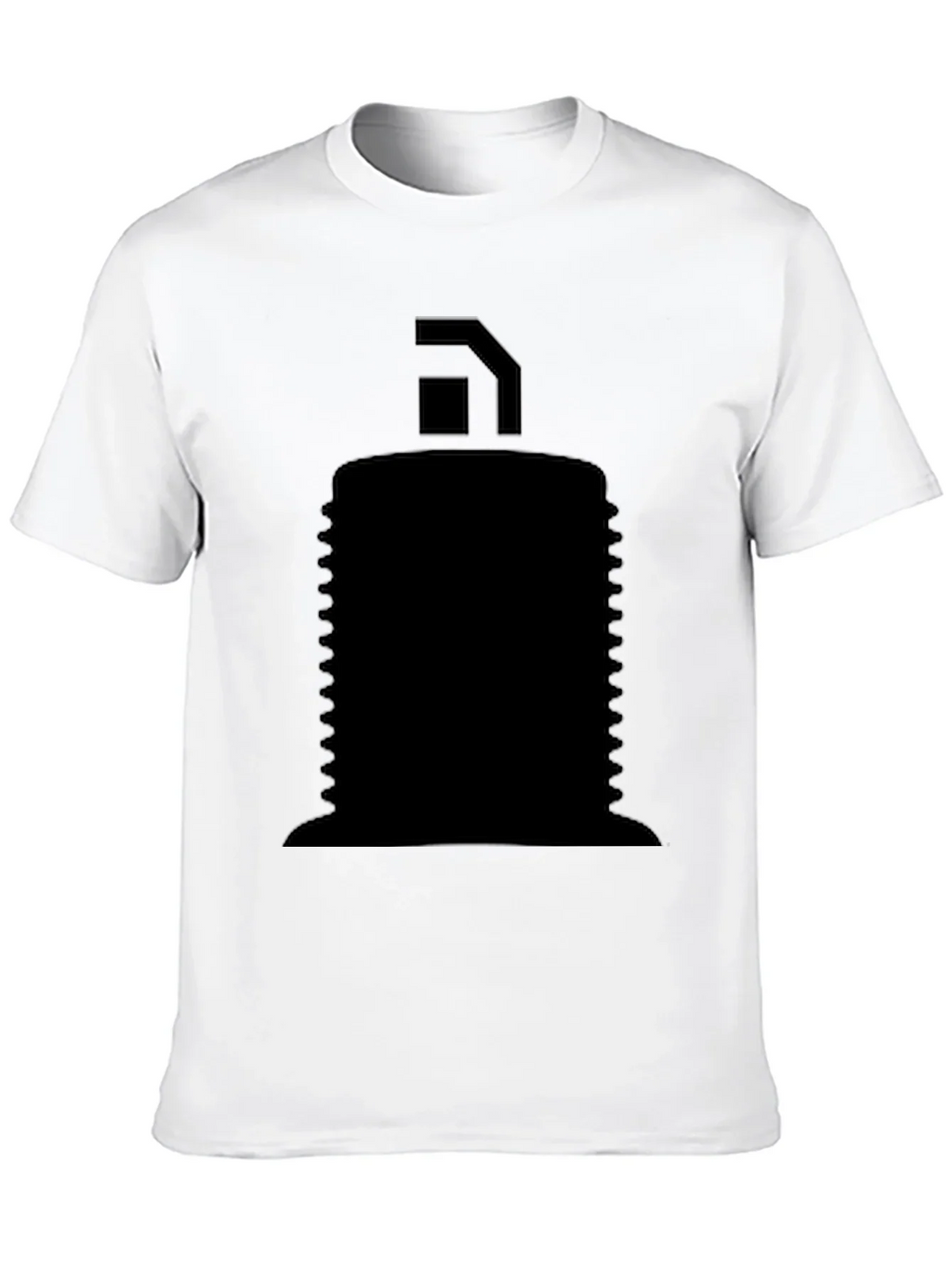 Mens Black Graphic T-Shirt - Abstract Design