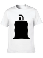 Mens Black Graphic T-Shirt - Abstract Design