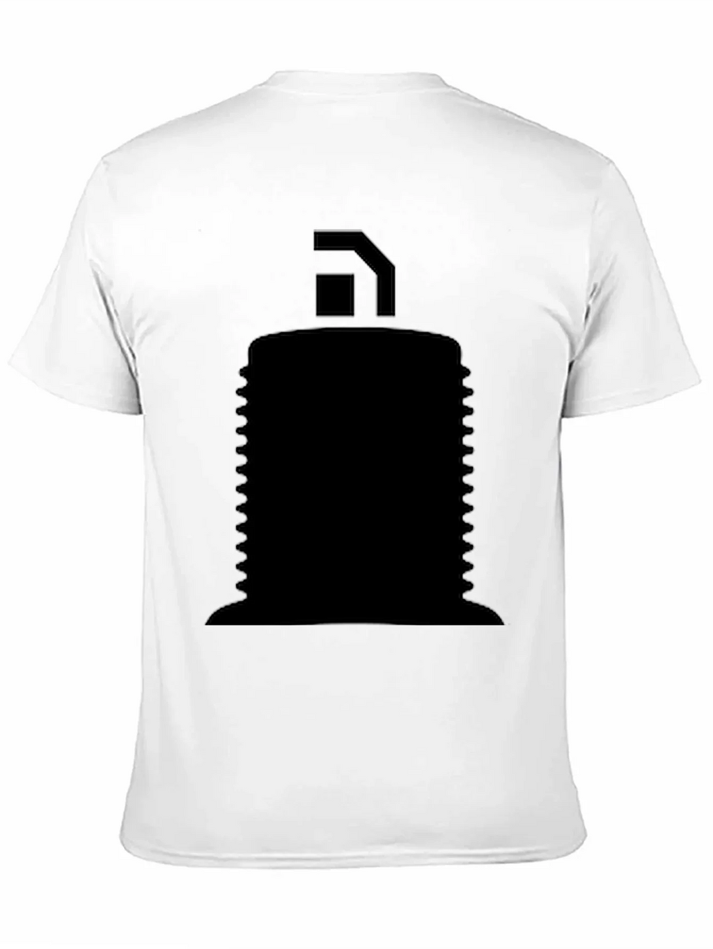 Mens Black Graphic T-Shirt - Abstract Design