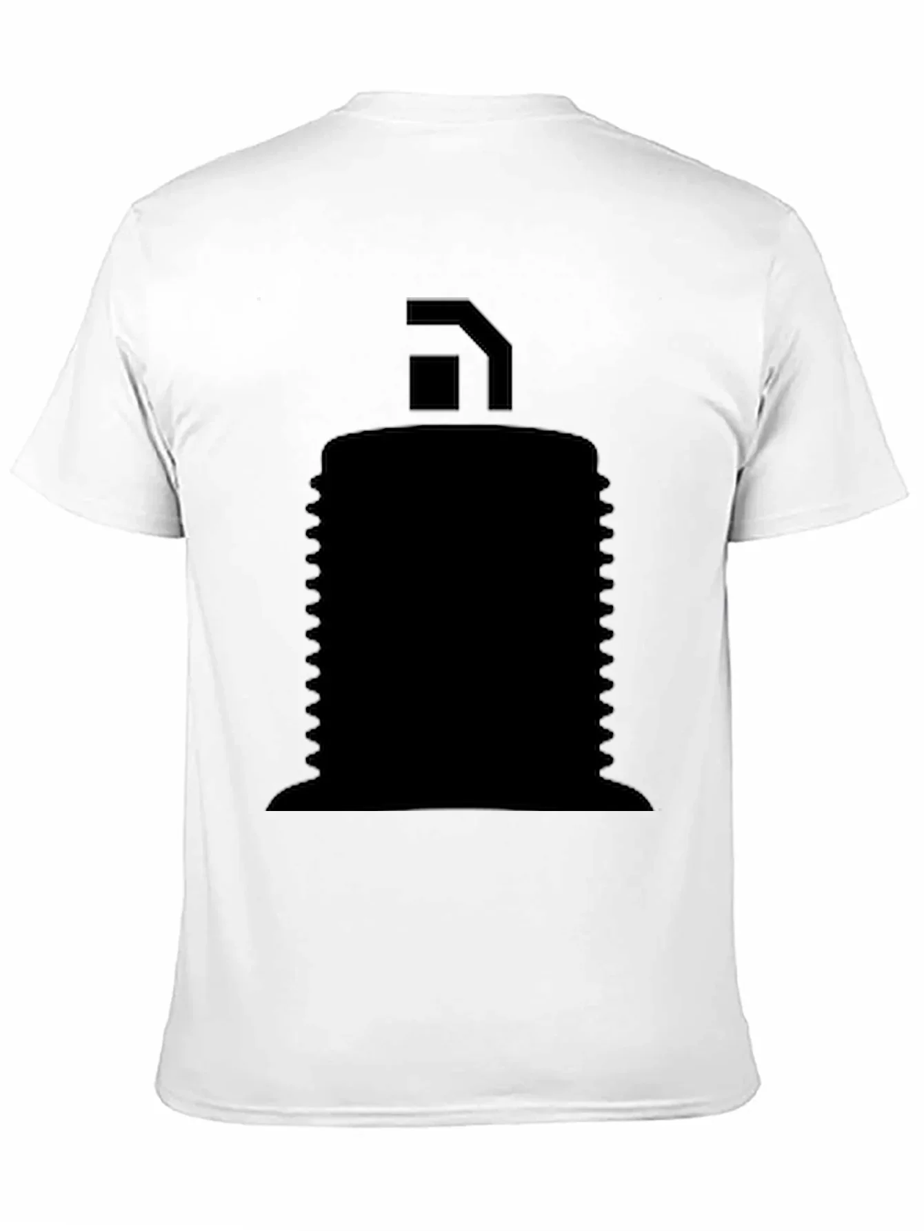 Mens Black Graphic T-Shirt - Abstract Design