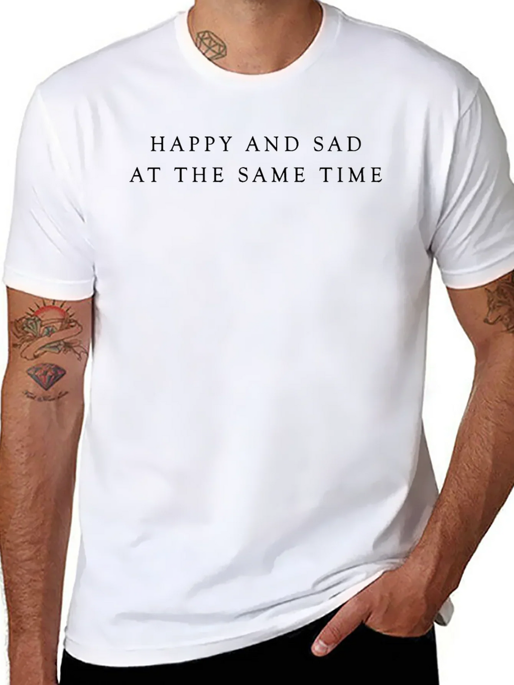 Happy and Sad T-Shirt: Unisex Dark Tee