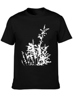 Abstract Botanical Black T-Shirt