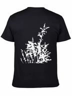 Abstract Botanical Black T-Shirt