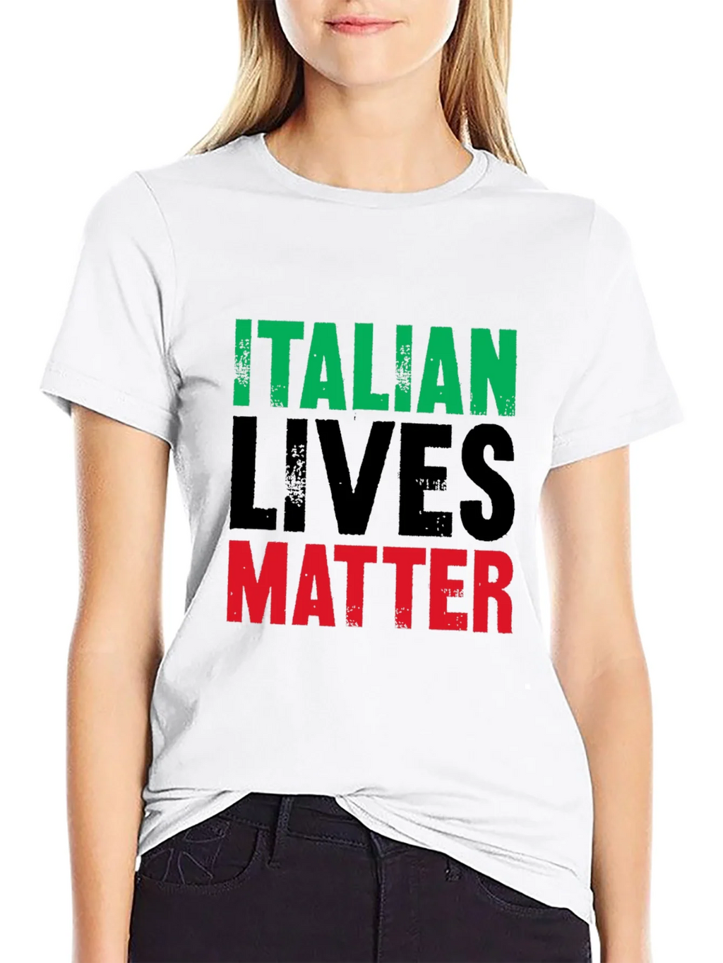 Italian Lives Matter T-Shirt - Mens Black Graphic Tee