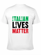 Italian Lives Matter T-Shirt - Mens Black Graphic Tee