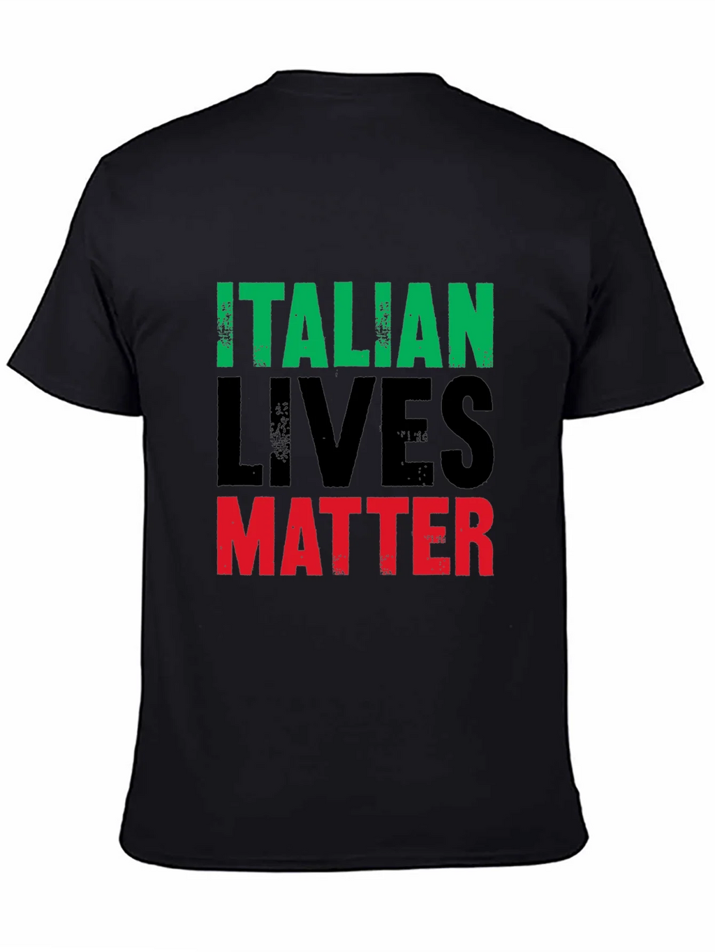Italian Lives Matter T-Shirt - Mens Black Graphic Tee