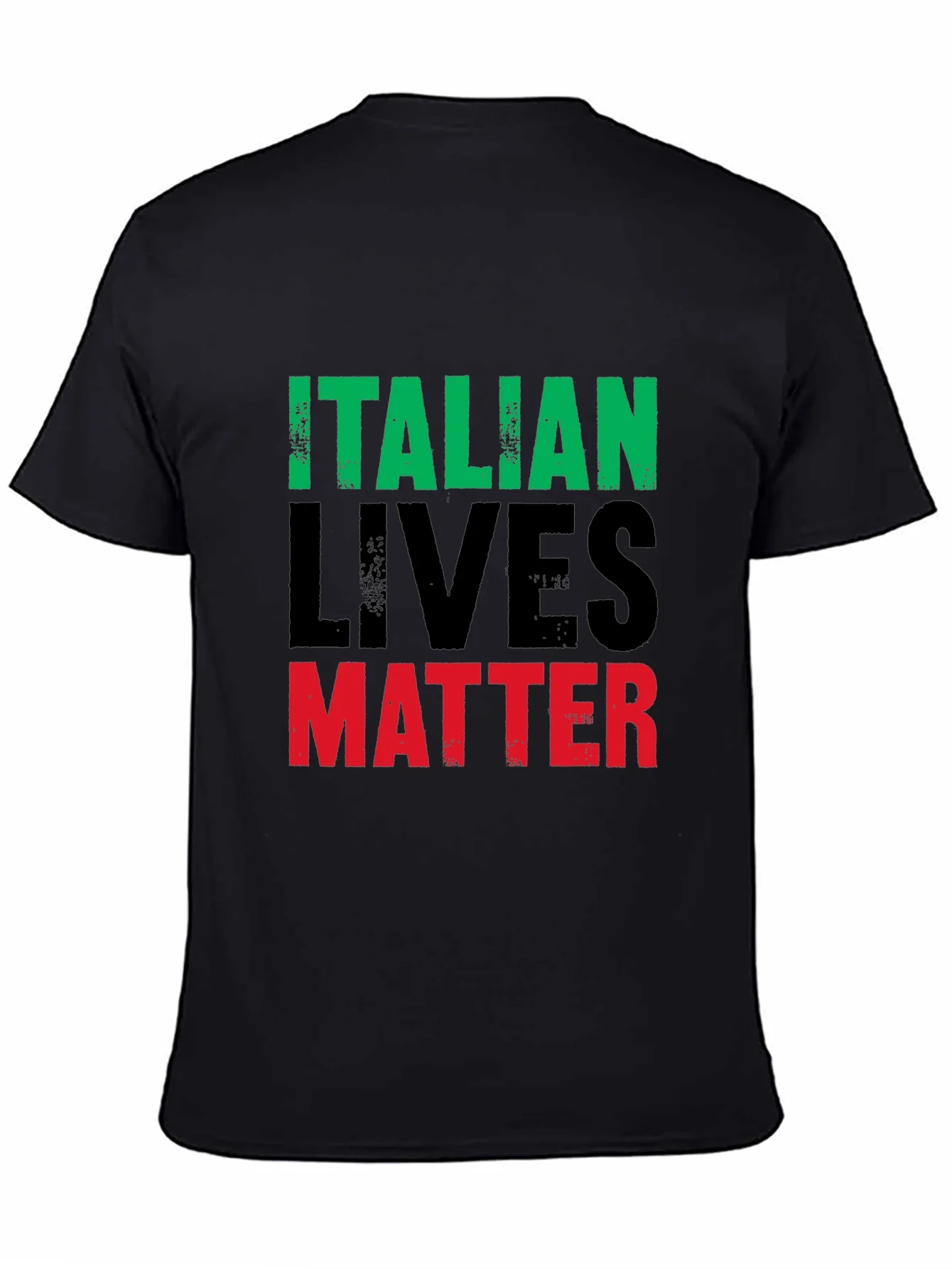 Italian Lives Matter T-Shirt - Mens Black Graphic Tee