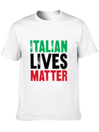 Italian Lives Matter T-Shirt - Mens Black Graphic Tee