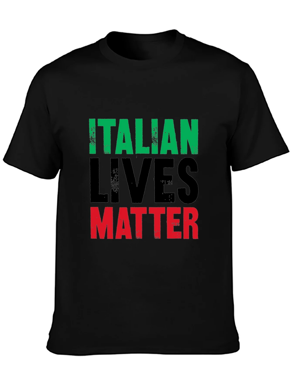 Italian Lives Matter T-Shirt - Mens Black Graphic Tee