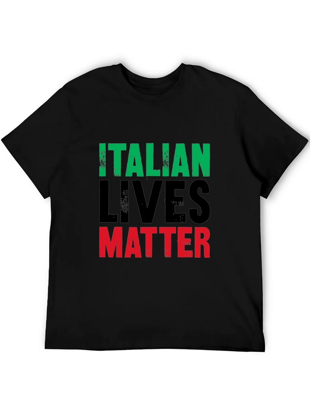 Italian Lives Matter T-Shirt - Mens Black Graphic Tee