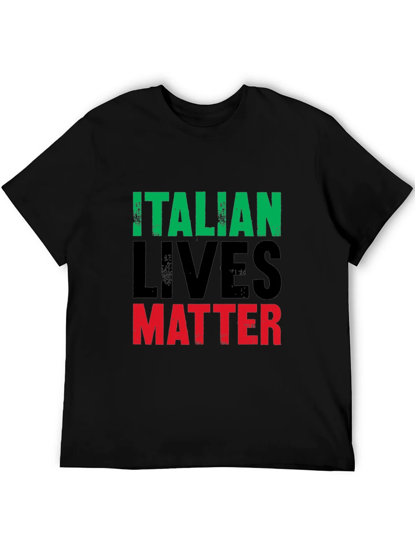 Italian Lives Matter T-Shirt - Mens Black Graphic Tee