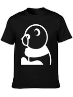 Black T-Shirt with Panda Graphic