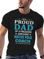 Proud Dad Water Polo Coach T-Shirt
